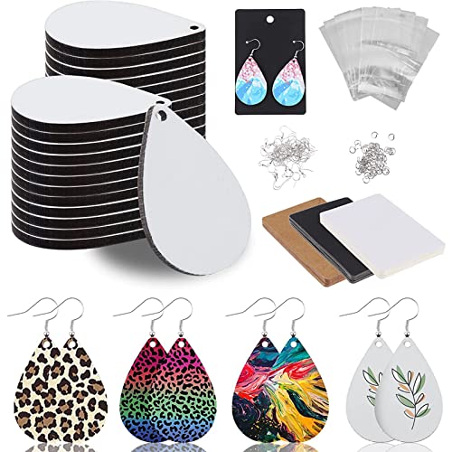 90 Stück baumelnde Sublimationsohrringe, Tropfenanhänger, Sprungringe, Haken für Frauen, Handwerk, Schmuck, Geschenk von DIEKE