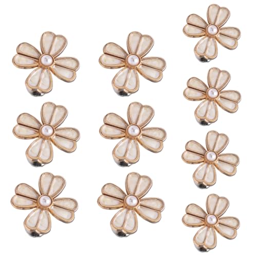 DIEKE 10 Paar Jeansknopfnadeln Blumen Jeans Taille Schnallen Verstellbare Hosen Taillenspanner Einfache Installation von DIEKE