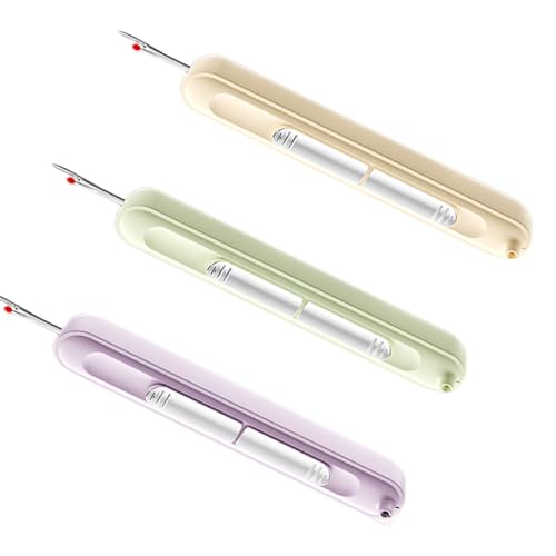 DIEKE 3 Stück 2-in-1 Nadeleinfädler Nahttrenner, dehnbarer Entferner, Werkzeug, Fadenentferner zum Basteln, Nähen, Fadenentferner DIEKE 3 Stück 2-in-1 Nadeleinfädler Nahttrenner, dehnbarer Entferner, Werkzeug, Fadenentferner zum Basteln, Nähen, Fadenentferner von DIEKE
