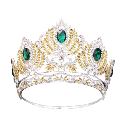 DIEKE Funkelnde Party-Kronen mit Kristall-Kammaufsätzen für Abschlussbälle, Festzüge und Themenveranstaltungen, Runway-Tiaras von DIEKE