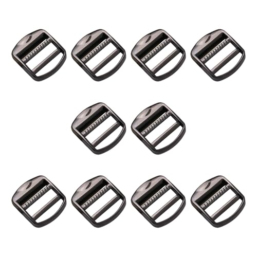 DIEKE Gürtelschnallen-Einsteller für Rucksäcke, Gepäck und Sportgeräte, 2,6 cm Innengröße, Metall-Leiterschnalle für Rucksäcke, 10 Stück DIEKE Gürtelschnallen-Einsteller für Rucksäcke, Gepäck und Sportgeräte, 2,6 cm Innengröße, Metall-Leiterschnalle für Rucksäcke, 10 Stück von DIEKE