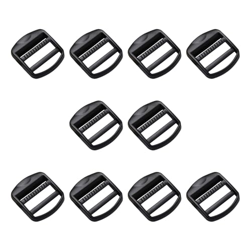 DIEKE Gürtelschnallen-Einsteller für Rucksäcke, Gepäck und Sportgeräte, 2,6 cm Innengröße, Metall-Leiterschnalle für Rucksäcke, 10 Stück DIEKE Gürtelschnallen-Einsteller für Rucksäcke, Gepäck und Sportgeräte, 2,6 cm Innengröße, Metall-Leiterschnalle für Rucksäcke, 10 Stück von DIEKE