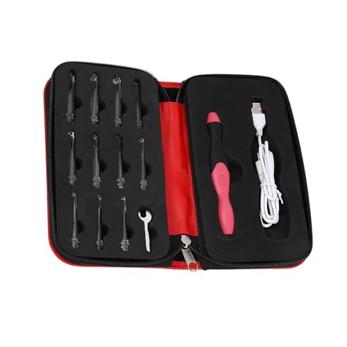 DIEKE LED-Häkelnadel-Set, beleuchtetes Häkelnadel-Set mit austauschbaren Häkelnadeln in 11 Größen, zum Stricken, 2,5 mm - 8,0 mm DIEKE LED-Häkelnadel-Set, beleuchtetes Häkelnadel-Set mit austauschbaren Häkelnadeln in 11 Größen, zum Stricken, 2,5 mm - 8,0 mm von DIEKE