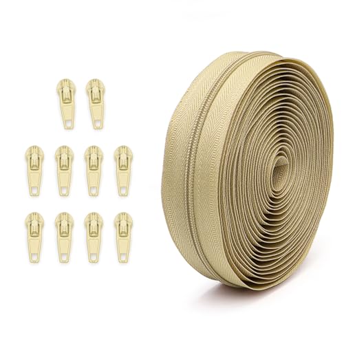 DIEKE Nylon-Spiralreißverschlüsse #3, Reparatur-Kits, Reißverschlüsse, Schieber, Näh-Reißverschlüsse, Zubehör zum Nähen und Basteln von DIEKE