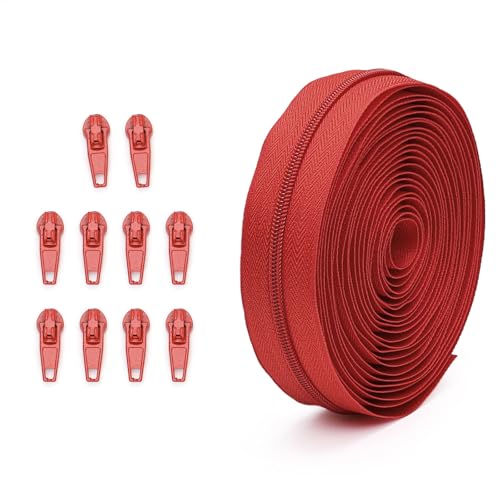 DIEKE Nylon-Spiralreißverschlüsse #3, Reparatur-Kits, Reißverschlüsse, Schieber, Näh-Reißverschlüsse, Zubehör zum Nähen und Basteln von DIEKE
