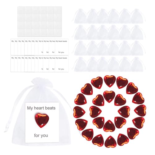 DIEKE Schmuck-Set in Herzform mit Kordelzug, Valentinstagsgeschenk, süße Dekoration, Aufkleber für Partys, stilvoller Damenschmuck, 2 Stück DIEKE Schmuck-Set in Herzform mit Kordelzug, Valentinstagsgeschenk, süße Dekoration, Aufkleber für Partys, stilvoller Damenschmuck, 2 Stück von DIEKE