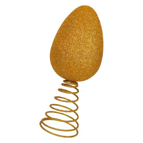 Funkelnde goldene Ostereier-Baumspitzen, stabile Osterdekoration, Baumspitzen, verleiht Ihrer Urlaubsdekoration, Partyzubehör einen festlichen Charme von DIEKE