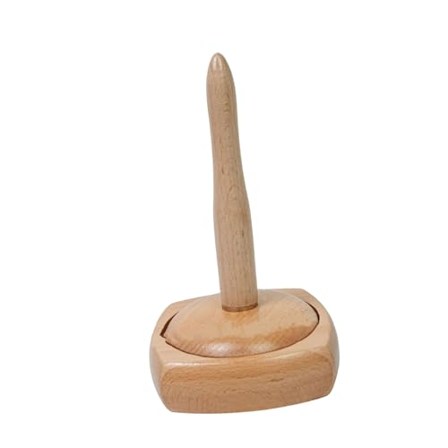 Garnhalter Spender für Häkelbälle zum Stricken von Holzfaden, Spindelspender, Wollwickler zum Stricken von DIEKE