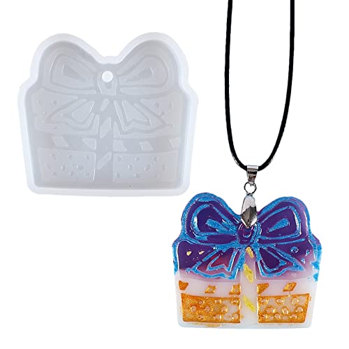 Glänzende Weihnachts-Serie, Ornamente, Silikon, Epoxidharz, Schlüsselanhänger, Anhänger, Schmuck zum Basteln von DIEKE