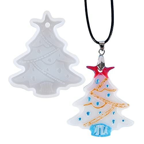 Glänzende Weihnachts-Serie, Ornamente, Silikon, Epoxidharz, Schlüsselanhänger, Anhänger, Schmuck zum Basteln von DIEKE