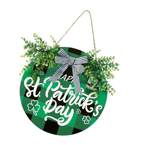 Happy Irish Festival Schild Holz Haustür Hängeschild Holzschilder Hängende Ornament für Haustür Wanddekoration Happy Irish Festival Schild Holz Haustür Hängeschild Holzschilder Hängende Ornament für Haustür Wanddekoration von DIEKE