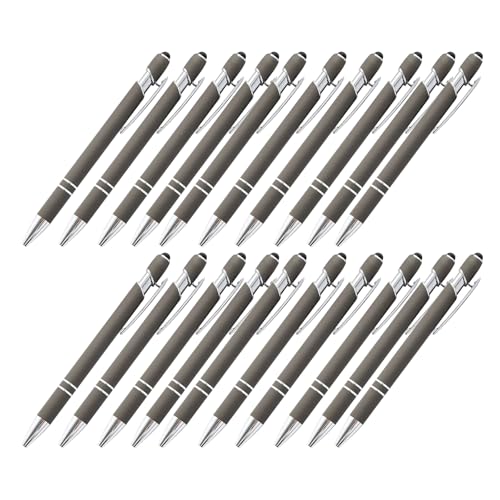 Multifunktions-Touchscreen-Stifte mit Kugelschreiber, einziehbarer Metall-Kugelschreiber, 1,0 mm Spitze, glatt zu schreiben, Metallspitze, 20 Stück Multifunktions-Touchscreen-Stifte mit Kugelschreiber, einziehbarer Metall-Kugelschreiber, 1,0 mm Spitze, glatt zu schreiben, Metallspitze, 20 Stück von DIEKE