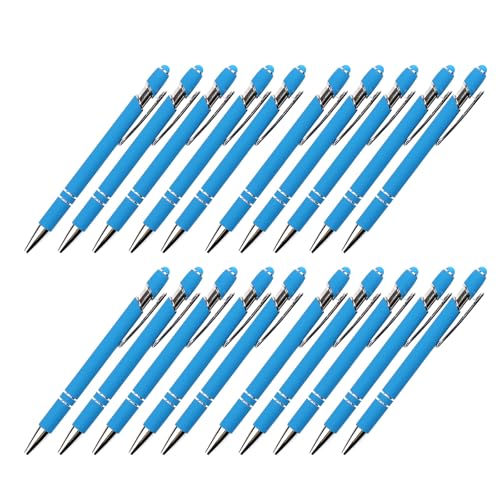 Multifunktions-Touchscreen-Stifte mit Kugelschreiber, einziehbarer Metall-Kugelschreiber, 1,0 mm Spitze, glatt zu schreiben, Metallspitze, 20 Stück Multifunktions-Touchscreen-Stifte mit Kugelschreiber, einziehbarer Metall-Kugelschreiber, 1,0 mm Spitze, glatt zu schreiben, Metallspitze, 20 Stück von DIEKE