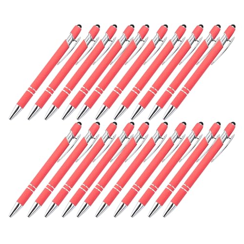 Multifunktions-Touchscreen-Stifte mit Kugelschreiber, einziehbarer Metall-Kugelschreiber, 1,0 mm Spitze, glatt zu schreiben, Metallspitze, 20 Stück Multifunktions-Touchscreen-Stifte mit Kugelschreiber, einziehbarer Metall-Kugelschreiber, 1,0 mm Spitze, glatt zu schreiben, Metallspitze, 20 Stück von DIEKE