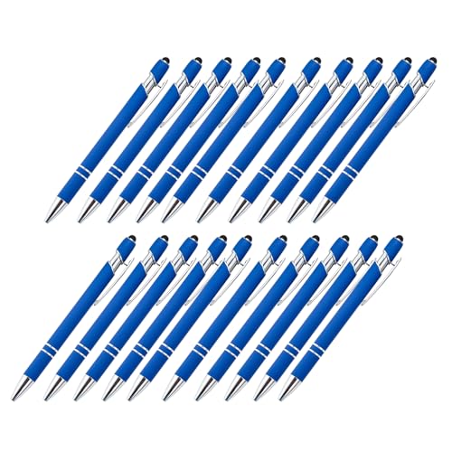 Multifunktions-Touchscreen-Stifte mit Kugelschreiber, einziehbarer Metall-Kugelschreiber, 1,0 mm Spitze, glatt zu schreiben, Metallspitze, 20 Stück Multifunktions-Touchscreen-Stifte mit Kugelschreiber, einziehbarer Metall-Kugelschreiber, 1,0 mm Spitze, glatt zu schreiben, Metallspitze, 20 Stück von DIEKE