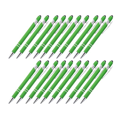 Multifunktions-Touchscreen-Stifte mit Kugelschreiber, einziehbarer Metall-Kugelschreiber, 1,0 mm Spitze, glatt zu schreiben, Metallspitze, 20 Stück Multifunktions-Touchscreen-Stifte mit Kugelschreiber, einziehbarer Metall-Kugelschreiber, 1,0 mm Spitze, glatt zu schreiben, Metallspitze, 20 Stück von DIEKE