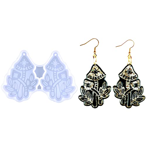 Ohrring-Epoxidharz-Form, Silikon-Ohrring-Form, handgefertigt, Damen, Schmuck, Harz-Silikonformen für Harzschmuckherstellung von DIEKE