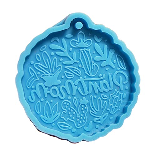 Runde Schlüsselanhänger-Silikonform für Schlüsselanhänger, Charms, Epoxidharz, Gießformen mit Loch von DIEKE
