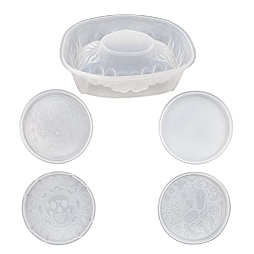 Set aus Harz-Formen-Set, Silikonzähne Aufbewahrungsbox, Form, rund, Silikon, Epoxidharz, Gießform, Kunsthandwerk von DIEKE