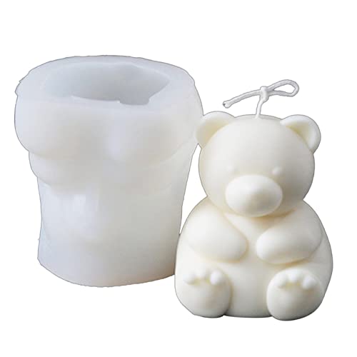 Silikonform mit kleinen Bären, Kunstharz, Epoxidharz, Basteln, Ornament, Schmuckherstellungswerkzeug von DIEKE
