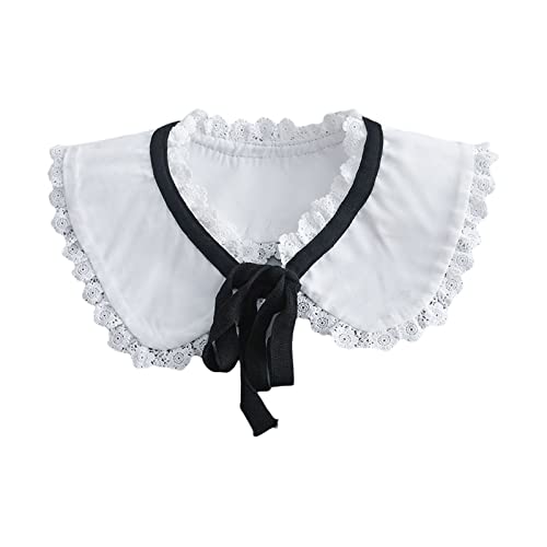 Weiße Spitze mit Blumen-Krempe, dekorativer Kragen, Pullover, Kleid, Kleidung, Nähkragen, Bordüre, handgefertigte Spitze von DIEKE