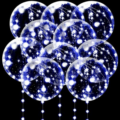 10 Stück Leuchtende Luftballons, LED Luftballon, Bobo Luftballons mit 3m LED Lichterketten,LED Ballons, Hochzeit/Valentinstag/Weihnachten/Geburtstag/Party Dekoration 10 Stück Leuchtende Luftballons, LED Luftballon, Bobo Luftballons mit 3m LED Lichterketten,LED Ballons, Hochzeit/Valentinstag/Weihnachten/Geburtstag/Party Dekoration von DIELIANHUA