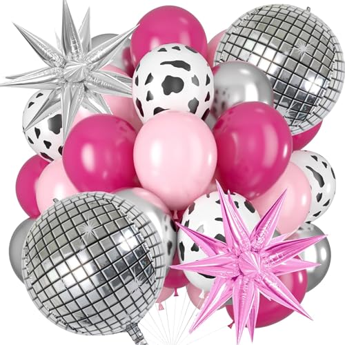 24 Stück Rosa Silber Luftballons Set, Geburtstag Luftballons, Konfetti Luftballons, Explosions Stern Blitz Folienballon, für Jungen Mädchen Geburtstag Party Dekoration 24 Stück Rosa Silber Luftballons Set, Geburtstag Luftballons, Konfetti Luftballons, Explosions Stern Blitz Folienballon, für Jungen Mädchen Geburtstag Party Dekoration von DIELIANHUA