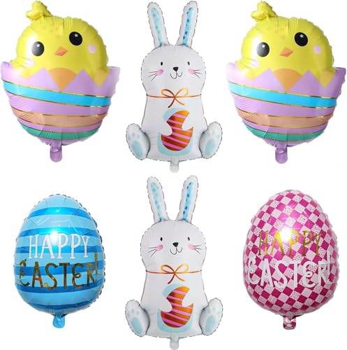 6 PCS Ballon Osterhase,Helium Hasen Ballon,Ballon Kaninchen,Folienballon Hase,Hase Ballon,Hasen Ballon,Passend Für Osterdeko, Osterparty, Kindergeburtstag/A 6 PCS Ballon Osterhase,Helium Hasen Ballon,Ballon Kaninchen,Folienballon Hase,Hase Ballon,Hasen Ballon,Passend Für Osterdeko, Osterparty, Kindergeburtstag/A von DIELIANHUA