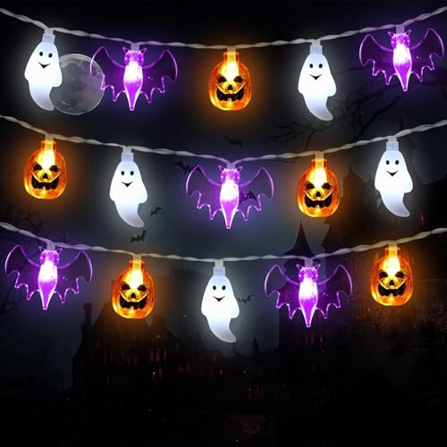 DIELIANHUA Halloween Lichterkette, 3 M 20 LEDs Halloween Deko Lichterkette, Lichterkettes Halloweens Outdoor, Geeignet für Halloweens, Karneval, Innen- und Außendekoration/A von DIELIANHUA