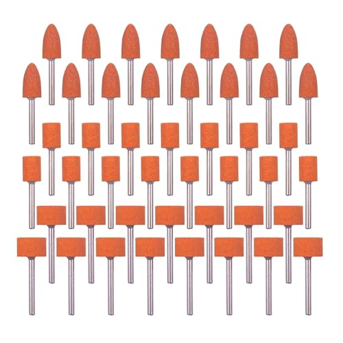 45 Stück Schleifbits für Dremel-Drehwerkzeug, Schleifstein-Schleifbohrer mit 0,3 cm Schaft, Aluminiumoxid, robust genug zum Entfernen von Metallrost/Glätten/Schärfen, verschiedene Formen (3 Formen, 45 45 Stück Schleifbits für Dremel-Drehwerkzeug, Schleifstein-Schleifbohrer mit 0,3 cm Schaft, Aluminiumoxid, robust genug zum Entfernen von Metallrost/Glätten/Schärfen, verschiedene Formen (3 Formen, 45 von DIELLY