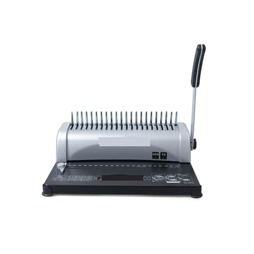 Bindemaschine, 1PC 3870 Praktische 21 Löcher A4 manuelle Kamm Buchbindemaschine, kann 12 Blätter gleichzeitig stanzen Bindemaschine, 1PC 3870 Praktische 21 Löcher A4 manuelle Kamm Buchbindemaschine, kann 12 Blätter gleichzeitig stanzen von DIGNIFE
