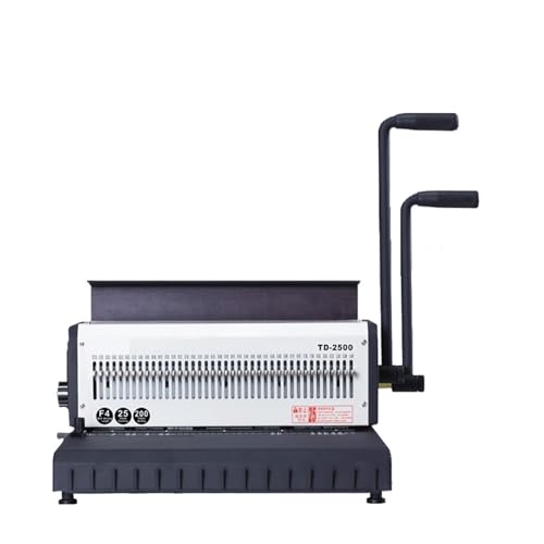 Bindemaschine, Eisenring-Bindemaschine, 40 Löcher, Hochleistungs-Kalender, quadratischer Locher, Tischkalenderrahmen, grauer Karton, TD-2500 Bindemaschine, Eisenring-Bindemaschine, 40 Löcher, Hochleistungs-Kalender, quadratischer Locher, Tischkalenderrahmen, grauer Karton, TD-2500 von DIGNIFE
