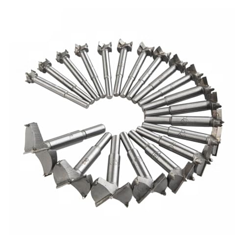 Lochsägen-Sets, 16PCS/20Pcs/23PCS Set 14-50mm Forstner Bohrer Bits Holzbearbeitung Selbst Zentrierung Loch Sah Cutter(20PCS 14-50MM) von DIGNIFE