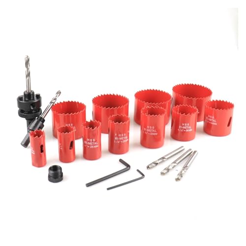 Lochsägen-Sets, 19-teiliges Lochsägen-Set, 19–68 Mm, M42, Bi-Metall-Lochsägen-Schneidbohrer-Set For Bohren Von Holzbohrern Lochsägen-Sets, 19-teiliges Lochsägen-Set, 19–68 Mm, M42, Bi-Metall-Lochsägen-Schneidbohrer-Set For Bohren Von Holzbohrern von DIGNIFE