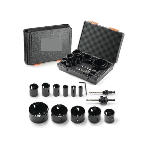 Lochsägen-Sets, Lochsägen-Set, 11/18-teilig, Sägeblätter, 1 Sechskantschlüssel, Bi-Metall, M42-Lochsägen-Set Mit Tragetasche, Allzweckgröße(11 Pieces) von DIGNIFE