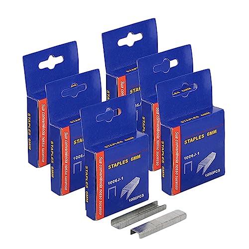 Nagelpistole, 3-Wege-Hochleistungs-Handtacker-Möbelnagelpistolenrahmen mit 600 Heftklammern for Holztürpolsterrahmen Haushaltswerkzeug(6 boxes 6mm Staples) von DIGNIFE