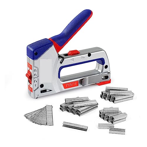Nagelpistole, 4-in-1-Hochleistungs-Tacker for Heimwerker, Heimdekoration, Möbelhefter, manuelle Nagelpistole mit 4000 Heftklammern, Nagler von DIGNIFE