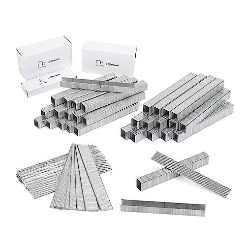 Nagelpistole, 6-in-1-Heavy-Duty-Tacker for Befestigen von Material. Manuelle Nagelpistole mit zwei Leistungsoptionen for DIY-Heimdekoration(7500 PCS Staples) von DIGNIFE
