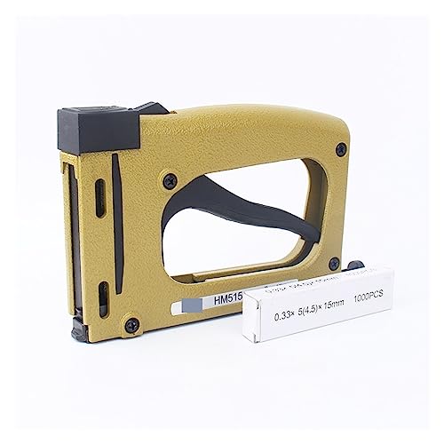 Nagelpistole, HM515 Rahmenpistolennagler mit 1000 Nägeln, manueller Flex-Punkt-Tacker, Rahmenstift-Hefter(Tool With 1000 Nails) von DIGNIFE