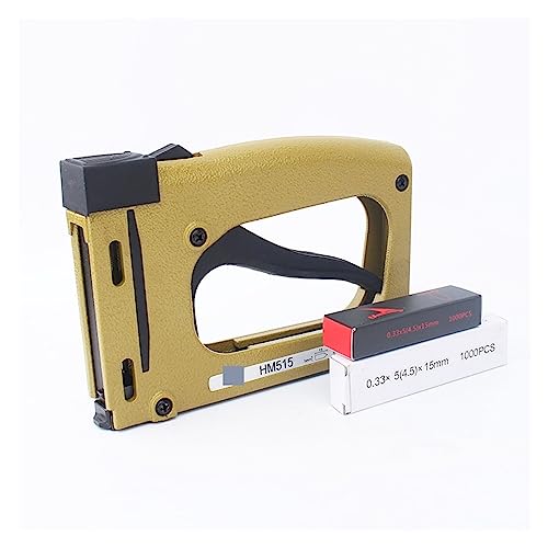 Nagelpistole, HM515 Rahmenpistolennagler mit 1000 Nägeln, manueller Flex-Punkt-Tacker, Rahmenstift-Hefter(Tool With 2000 Nails) von DIGNIFE