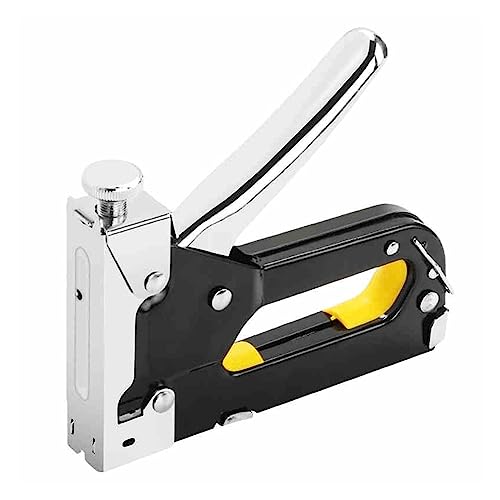 Nagelpistole, Multitool Nagel Tacker Pistole Möbel Hefter for Holz Tür Polster Rahmen Niet Pistole Kit Nagler Niet Werkzeug Schreibwaren(Noir) von DIGNIFE