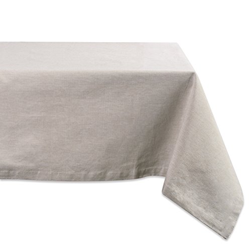 DII 100% Baumwolle Chambray Tischdecke Everyday Basic Sitzplätze 4 bis 6 Personen 60x84 Natur von DII