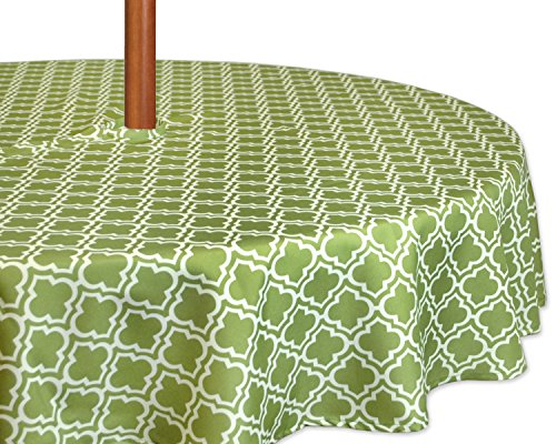 DII 100% Polyester, auslaufsicher, maschinenwaschbar 60" Round w/Zipper Green Lattice DII 100% Polyester, auslaufsicher, maschinenwaschbar 60" Round w/Zipper Green Lattice von DII