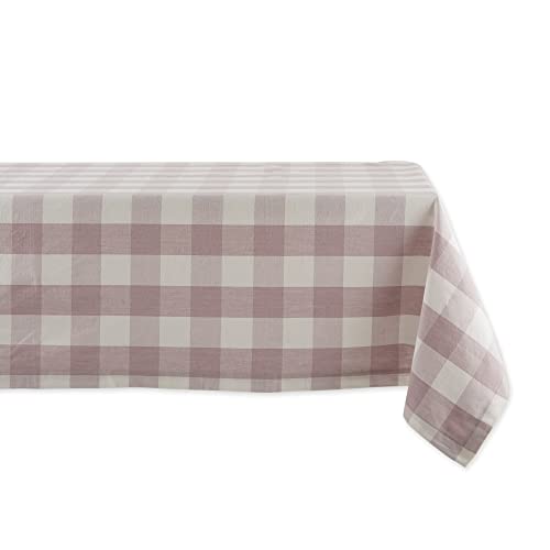 DII Buffalo Check Collection Klassische Tischplatte, Baumwolle, Dusty Flieder, Tablecloth, 60x120 von DII