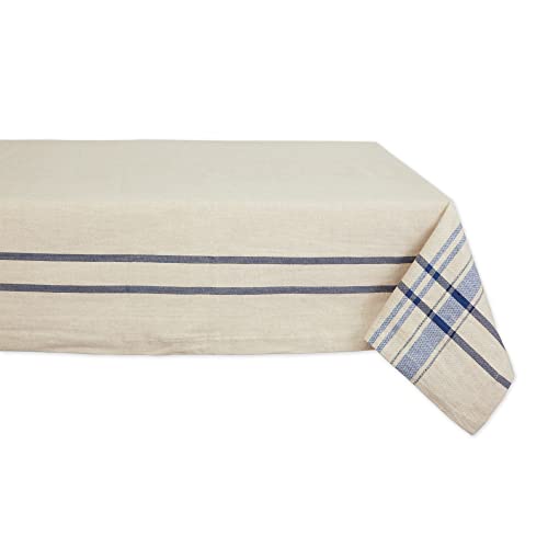 DII French Stripe Tischdecke, Tischdecke, Bauernhaus-Stil, 60 x 104 cm, Taupe/Blau DII French Stripe Tischdecke, Tischdecke, Bauernhaus-Stil, 60 x 104 cm, Taupe/Blau von DII