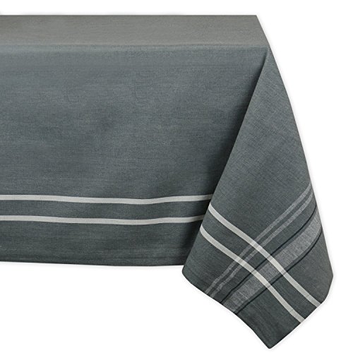 DII French Stripe Tischdecke, Tischdecke, Bauernhaus-Stil, 60 x 120 cm, Grau Chambray DII French Stripe Tischdecke, Tischdecke, Bauernhaus-Stil, 60 x 120 cm, Grau Chambray von DII