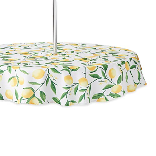 DII Lemon Bliss Outdoor Tabletop Collection Schmutzabweisend und wasserdicht, Polyester, 60" Round w/Zipper DII Lemon Bliss Outdoor Tabletop Collection Schmutzabweisend und wasserdicht, Polyester, 60" Round w/Zipper von DII