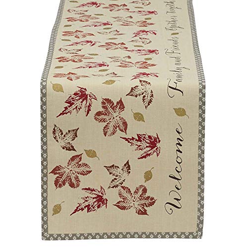DII Rustikale Herbstblätter, Küchenkollektion, Erntedankfest & Herbst, Tischdekoration, Tischdecke, 60 x 120 cm von DII