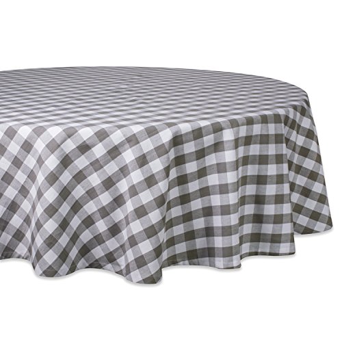 DII Tischdecke, rund, Baumwolle, kariert, 178 cm, ideal für Herbst, Erntedankfest, Bauernhaus-Dekoration, Dinnerpartys, Weihnachten, Picknicks und Potlucks oder den täglichen Gebrauch DII Tischdecke, rund, Baumwolle, kariert, 178 cm, ideal für Herbst, Erntedankfest, Bauernhaus-Dekoration, Dinnerpartys, Weihnachten, Picknicks und Potlucks oder den täglichen Gebrauch von DII