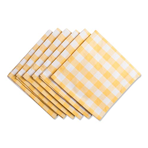 DII Tischservietten-Set, kariert, Gelb, 6 Stück DII Tischservietten-Set, kariert, Gelb, 6 Stück von DII